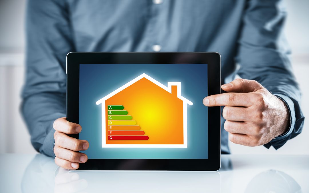 Home Energy Saving Tool - Energy Efficiency Rating Chart on Tablet