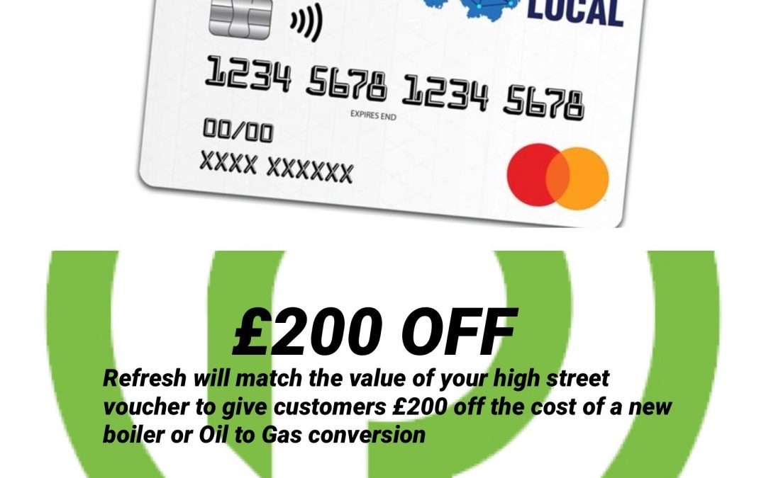 Spend Logo Voucher AD - £200 off a new boiler with Refresh NI.