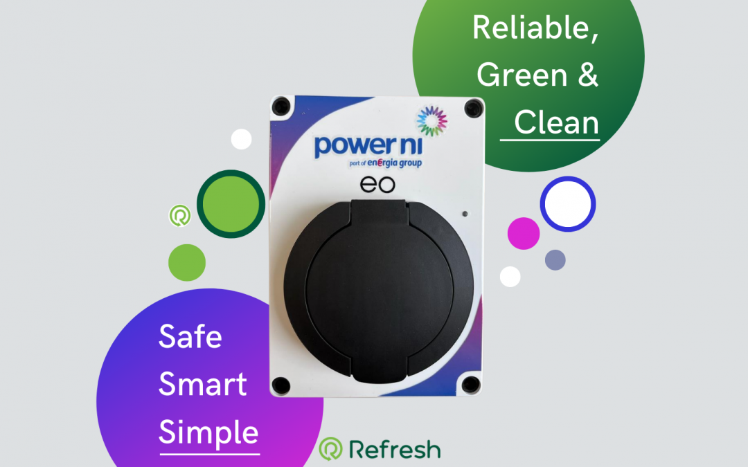 Refresh NI X Power NI Electric Vehicle Home Charger - EO Mini Pro 2 - Safe, Smart and Simple Home Charging Unit - Reliable, Green and Clean.