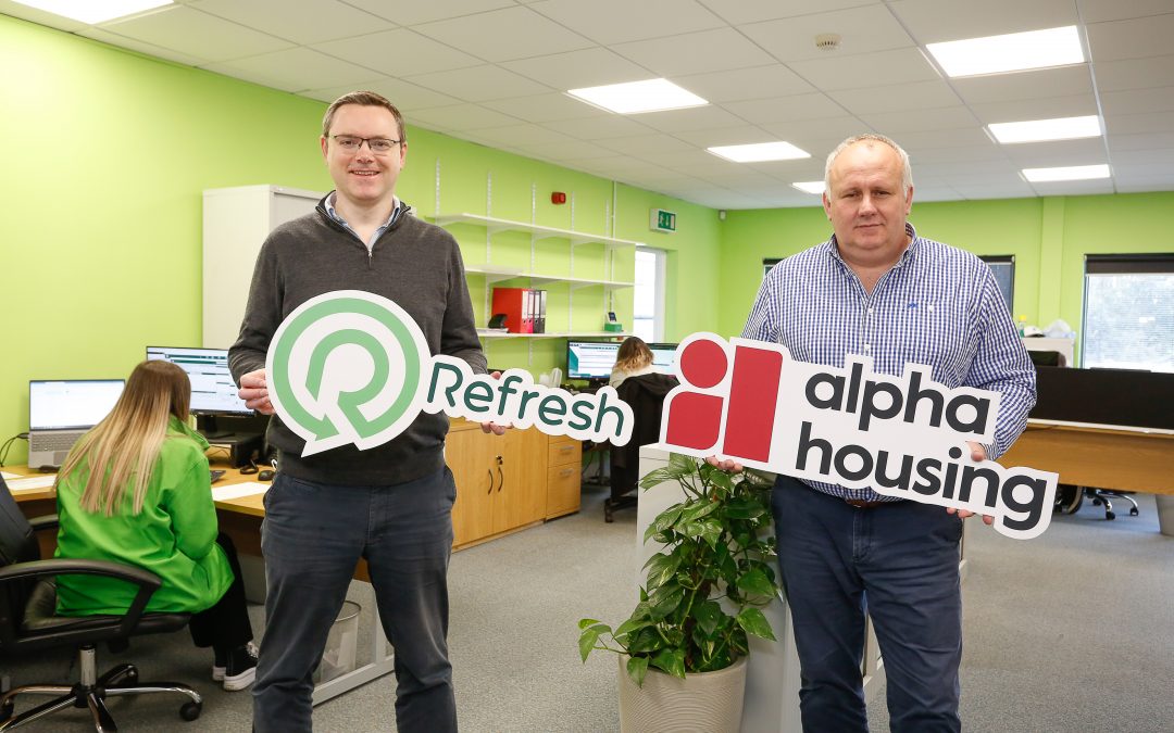 Refresh NI Managing Director and Cameron Watt Alpha Housing Chief Executive