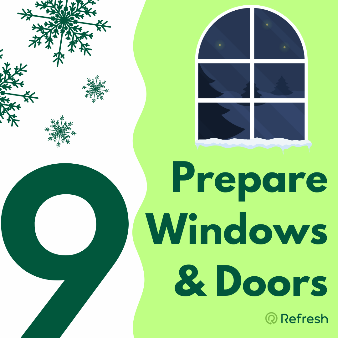 Tip number 9 - Prepare windows and doors with graphic of window.