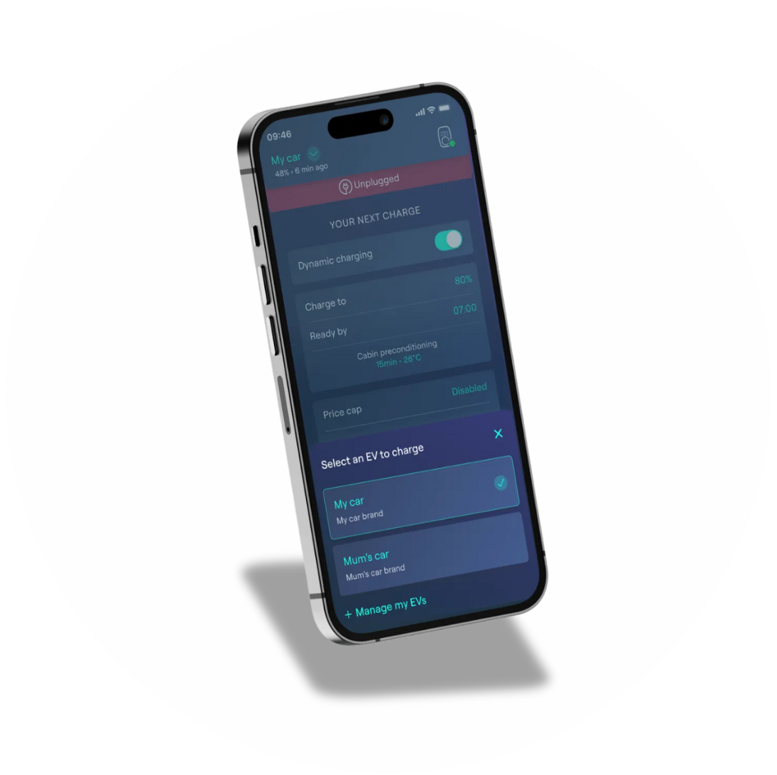 Ohme visuals for app Ohme app circle image