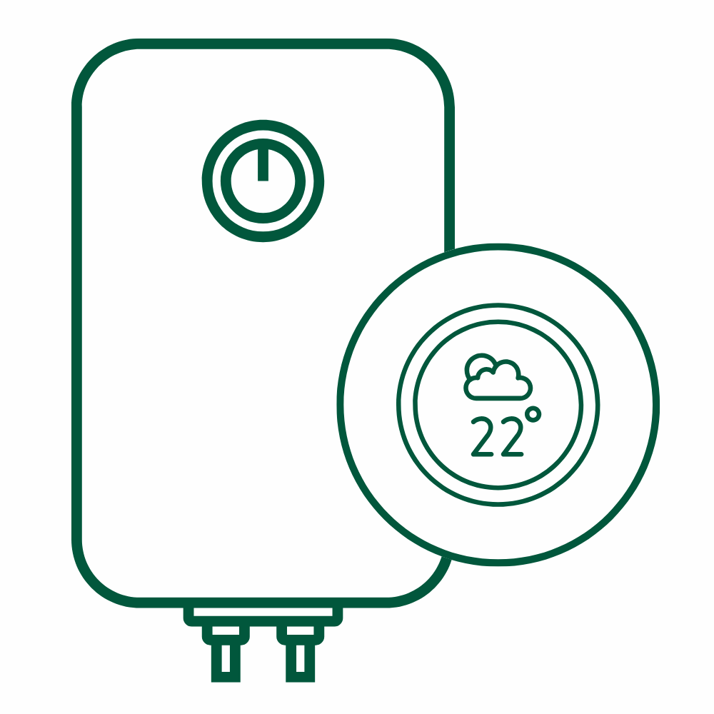 Image of a boiler and heating controls